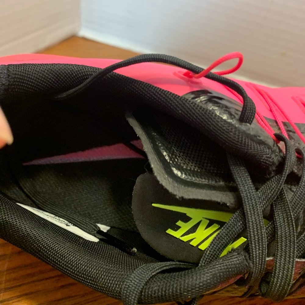 Nike Golf Pink& Black and Highlighter Yellow Shoes Woman’s Size 8. Comfort Cute - Picture 10 of 13